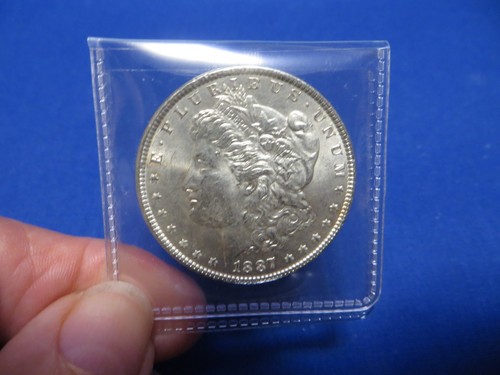 1887 Morgan Silver Dollar GEM BU UNC 90% Solid Silver Estate Coin Eye Appeal