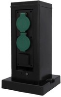 Garten Steckdose Unitec 4-Fach Wifi IP44 Kunststoff 1,5M Alexa & Hey Google