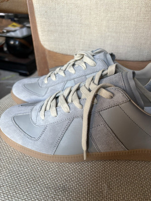 Maison Margiela Replica Low Top Sneaker Herren Leder Grau/Beige EU 44