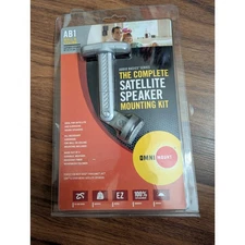 OmniMount AB1 Wall & Ceiling Satellite Speaker Mounting Kit- Silver NWT