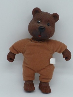 Vintage Plüsch und Plastik Figur Waldfreunde