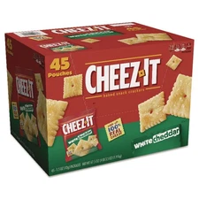 Sunshine 10892 1.5 oz. Bag Cheez-it Crackers - White Cheddar (45/Carton) New