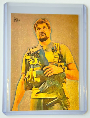 Adam Brown Gold Plated Edition Artist Signed  American Hero  Trading Card 1/1