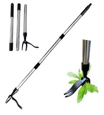 112cm/44in Weed Puller, Long Handle Stand-Up Weed Pulling Tool 3-Part Detachable