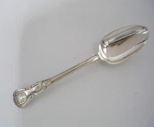King's Pattern Sterling LG Serving Spoon-Dublin 1830-Philip Weekes-ORMOND Crest