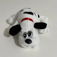 Vintage 1986 Tonka Newborn Pound Puppy White With Black Spots 7.5” Plush