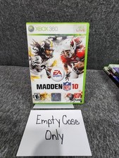 Madden 10 Xbox 360 OEM Replacement Case Only No Game or Manual