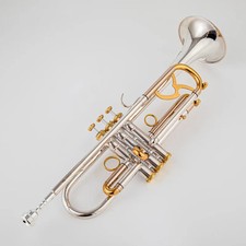 9345 Bb Trumpet Silver Plated Brass Professional Golden Musical Instrument
