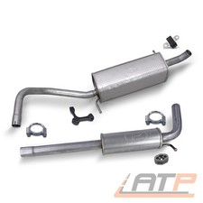 SCHALLDÄMPFER AUSPUFFANLAGE FÜR SKODA FABIA COMBI KOMBI 1.2 TSI CBZA CBZB 10-14