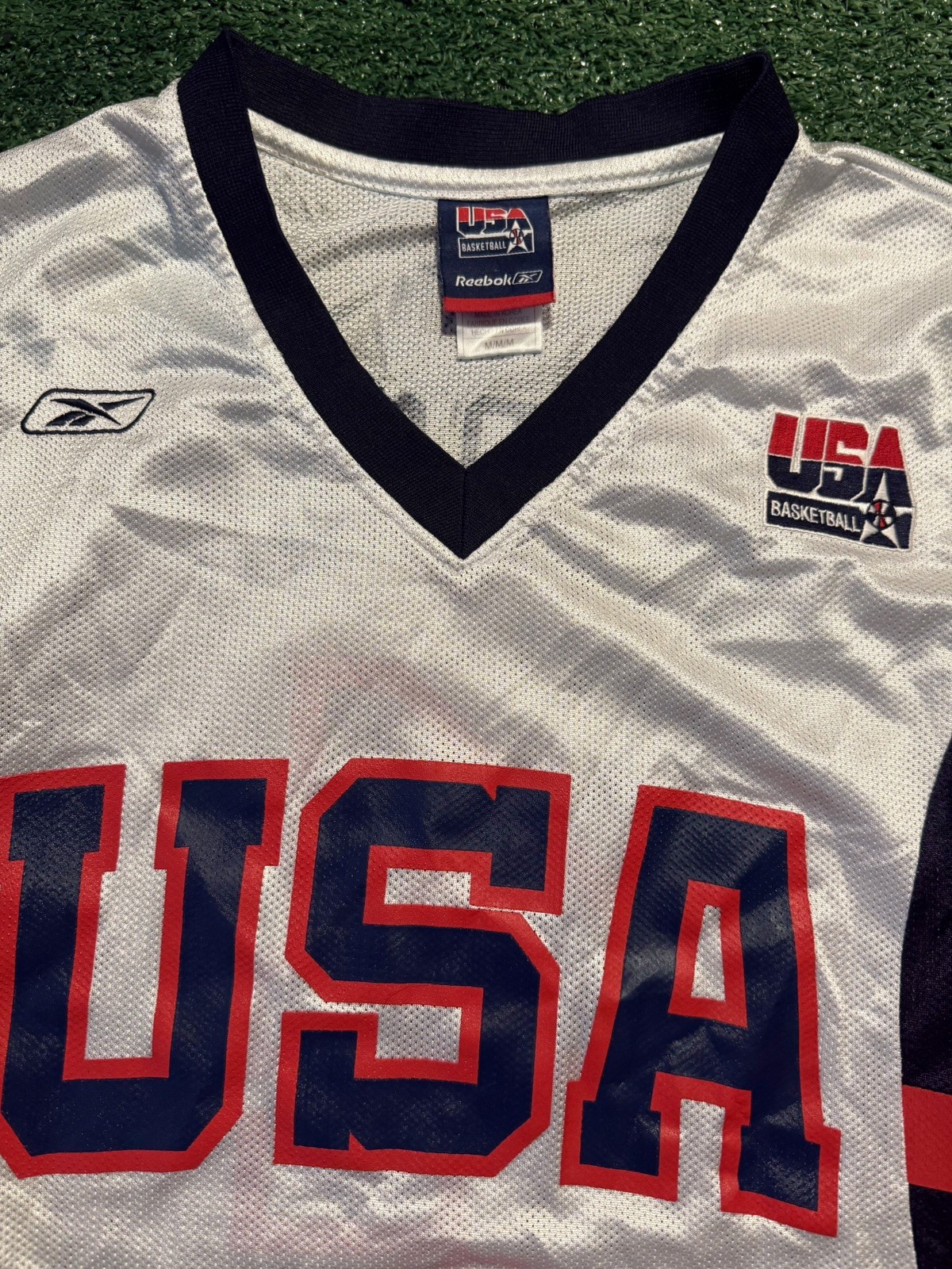 Reebok Allen Iverson Team USA Olympics Jersey White Men’s Medium NBA Basketball thumbnail 4