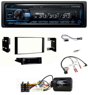 Alpine USB Bluetooth DAB Lenkrad Autoradio für Nissan Micra 13-17 schwarz
