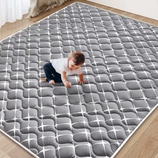 Baby Play Mat - 79" X 63",Premium Thicker Foam One-Piece Machine Washable, Ex...