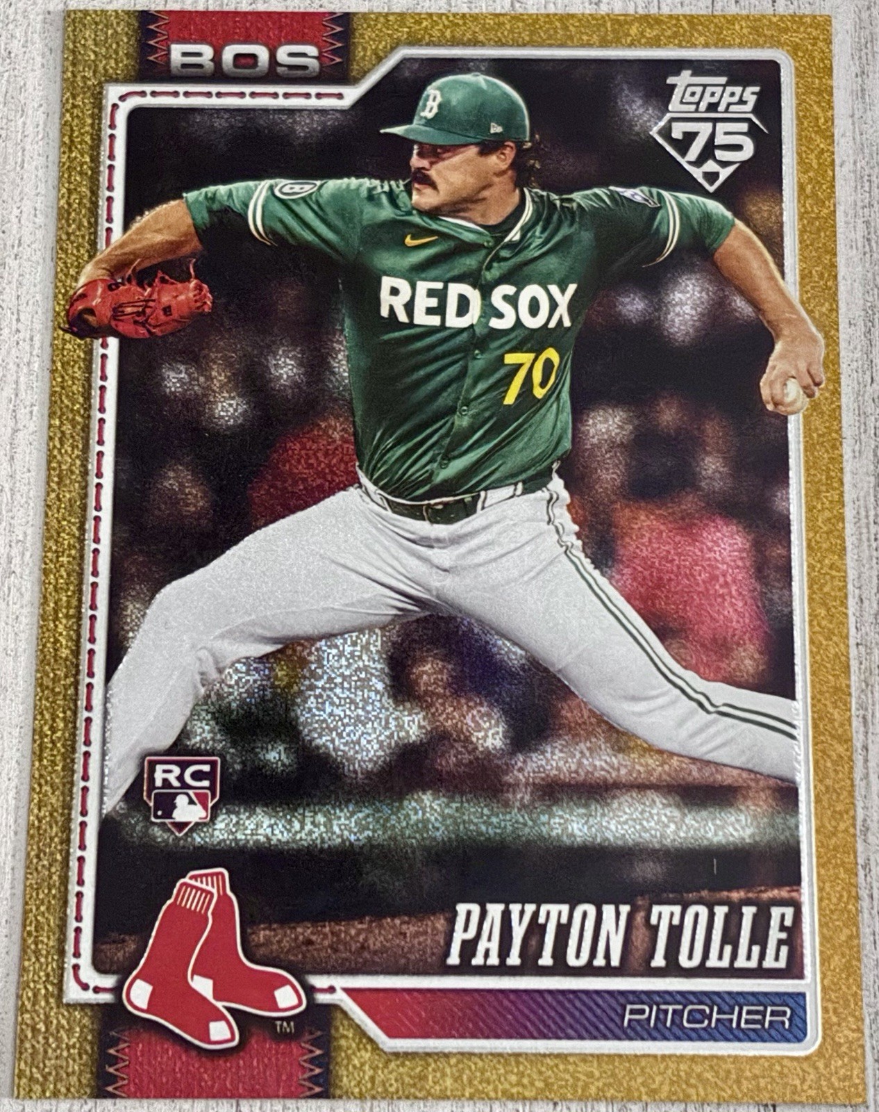 2026 TOPPS SERIES 1 PAYTON TOLLE #15 GOLD SANDGLITTER /50