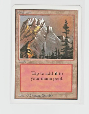 #ad Magic the Gathering MTG 1x Mountain B UNLIMITED M NM $2.99