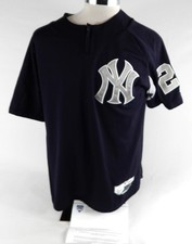 2018 New York Yankees Adeiny Hechavarria #29 Game Issued P Used Navy P Jersey 0