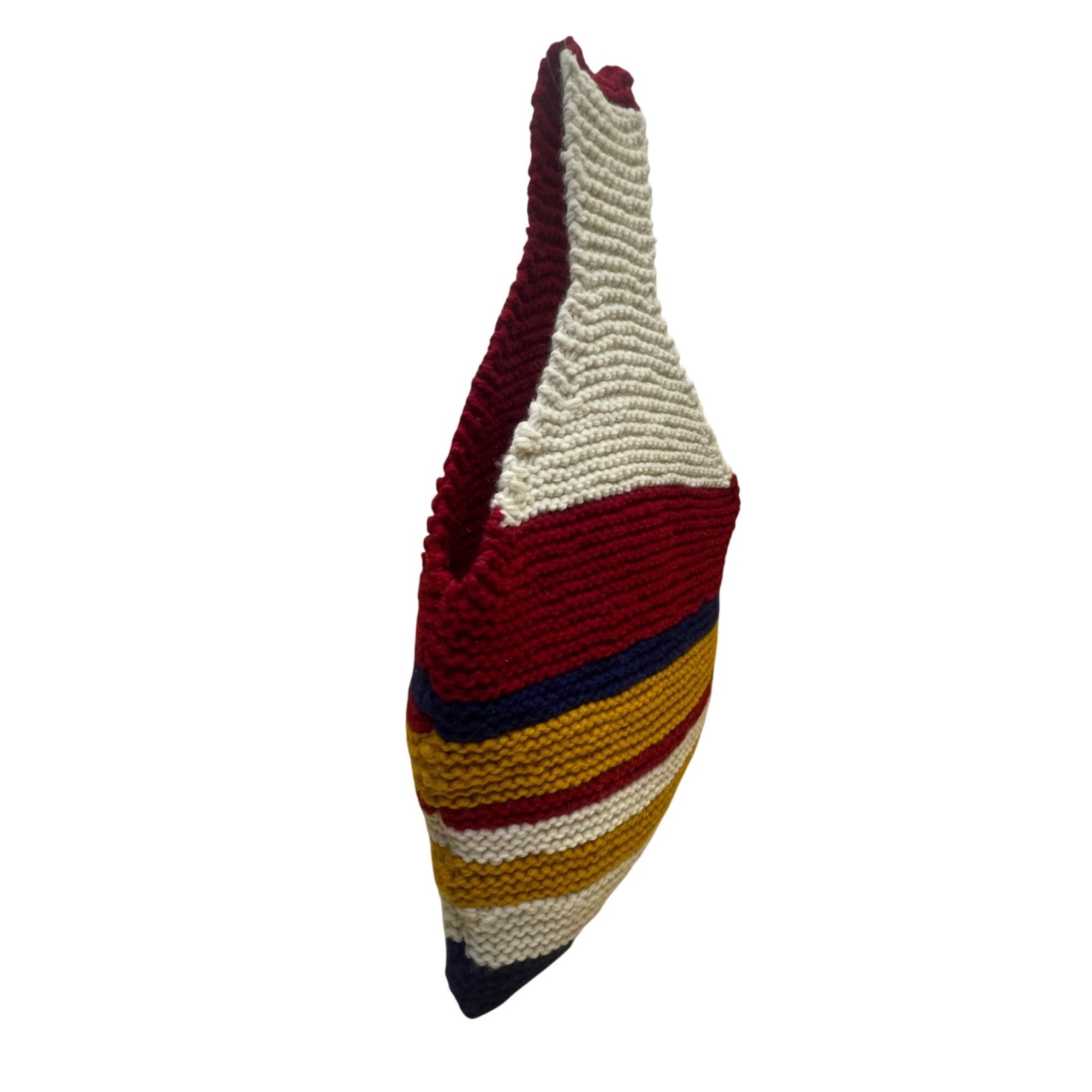 Handmade Multicolor Bold Striped Pattern Cotton C… - image 3