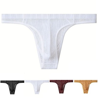 Club Party Herren G-String Ultradünner Slip Streifenmuster Gummibund
