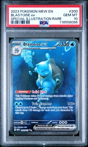 2023 Pokemon Mew 151 Blastoise Ex #200 GEM MT PSA 10 Special Illustration Rare