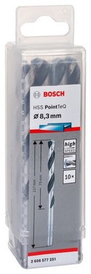 Bosch Metallspiralbohrer HSS PointTeQ, DIN 338, 8,3 mm, 10er-Pack