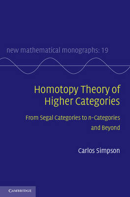 Homotopy Theory of Higher Categories Simpson Hardback Cambridge University Press