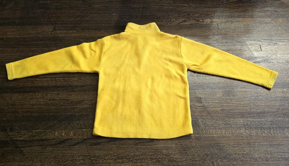 Chaqueta Pullover Vintage Starter Polar Amarillo Juvenil Cuello Bolsillo Frontal Foto 3 de 4