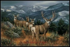 Chart Needlework DIY - Counted Cross Stitch Patterns - Mule Deer