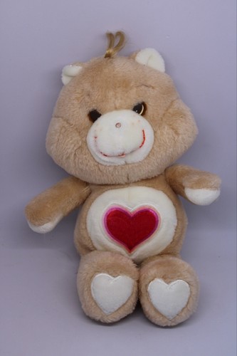 Care Bears Tenderheart Bear 13" Plush Stuffed Toy Heart Vintage 1983 Kenner 80s
