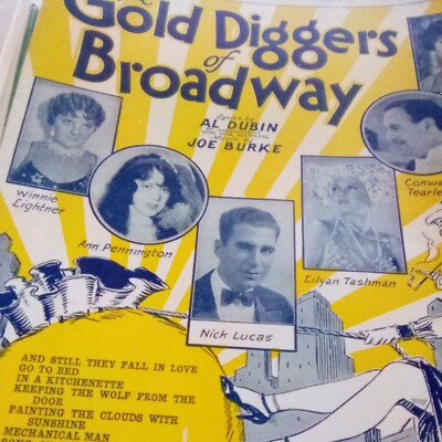 Tip Toe Through The Tulips With Me -The Gold Diggers Of Broadway  Sheet Music