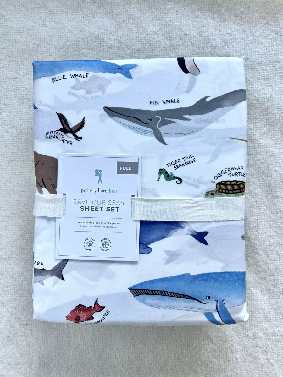 Pottery barn whale sheets deals