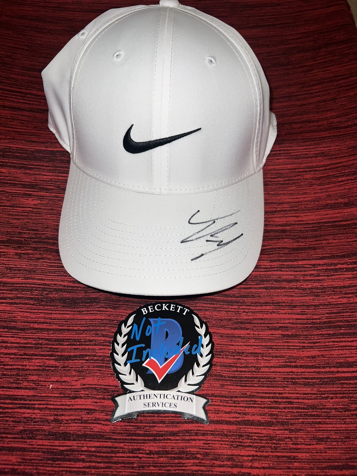 Tom Kim Autographed Signed Official Nike Golf Cap Hat Pga Rookie Superstar Beckett 