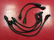 Fits Massey Ferguson TE20 Lucas Distributor Threaded Spark Plug Wire Set Kit