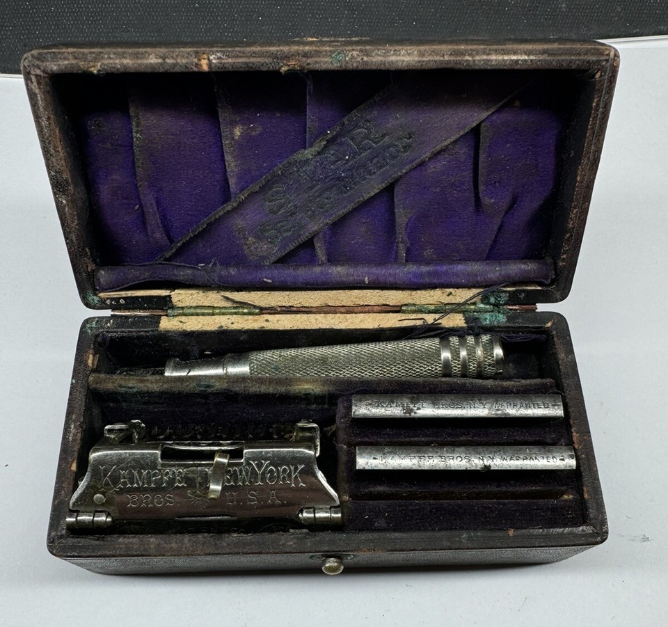 Antique STAR Safety Razor By Kampfe Bros. Early 1900’s Single Edge ...