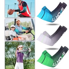Sports Compression Arm Sleeves Sun UV Protection Elastic Sleeve Muscle Support