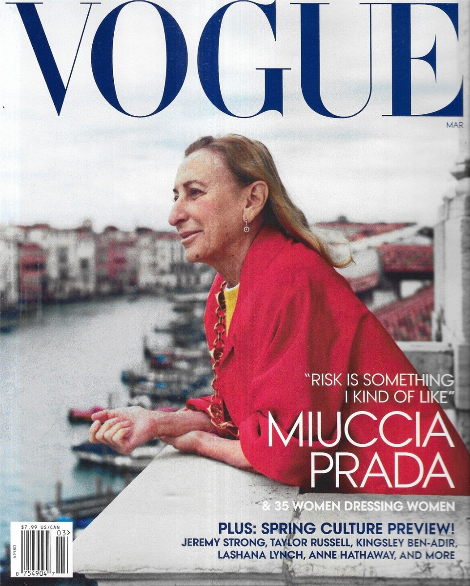 Vogue Magazine Miuccia Prada Spring Fashion Jeremy Strong John