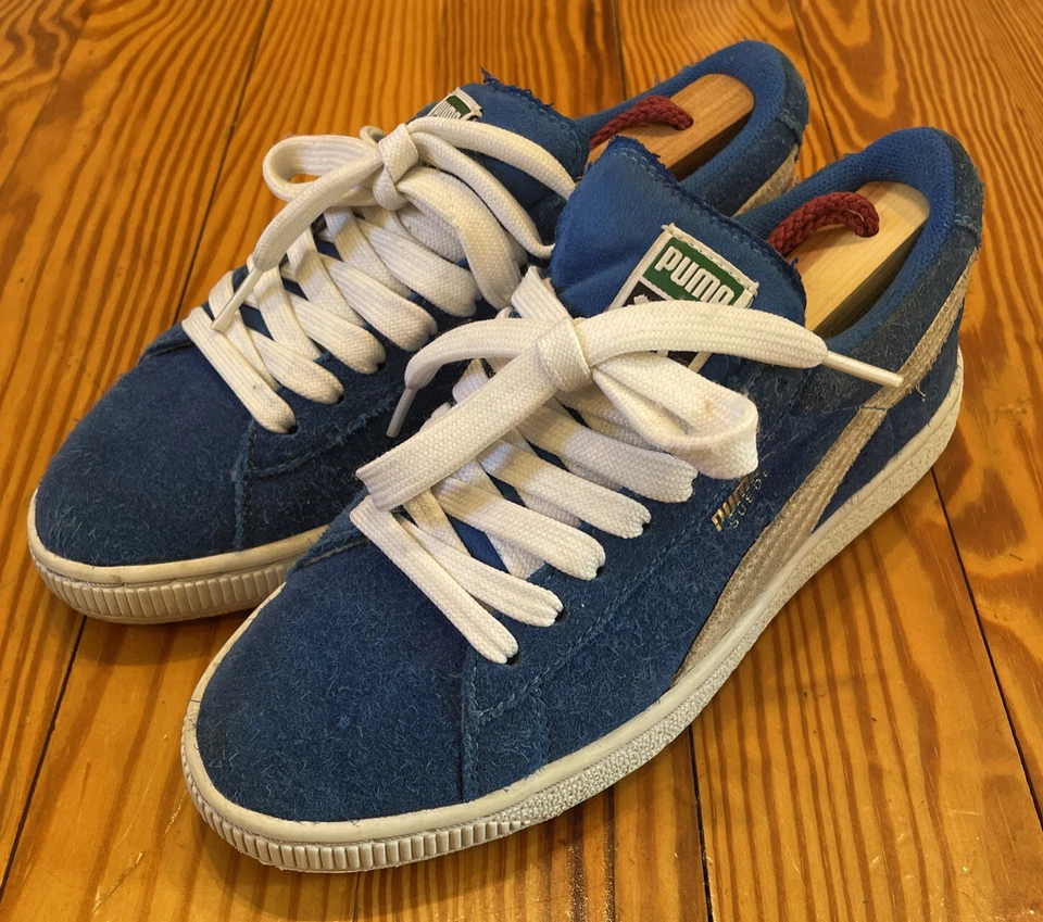 Zapatillas Puma Gamuza Niños Talla 4.5 Azul/Blanco 355110-02 Foto 3 de 4