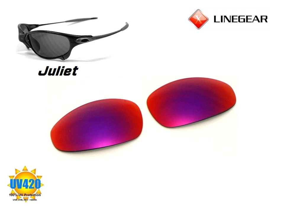 LINEGEAR UV420 Tanzanite - Non-Polarized Lens for Oakley Juliet [JU-TN]