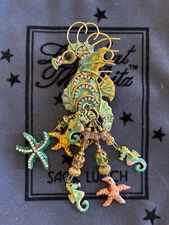 Lunch At The Ritz SEAHORSE Pin/Pendant; RARE!!!