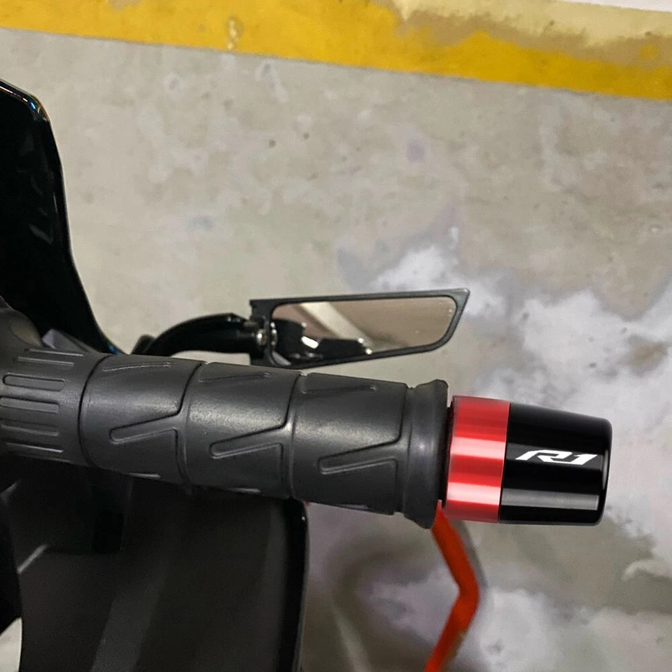 Tapones de empuñaduras de manillar extremos para YAMAHA YZF-R1 YZF-R1M YZF-R1S YZF R1 Foto 4 de 4