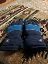 New ~ Swiss Tech Boys / Kids Waterproof Gloves Blue No Tag Free Ship!!