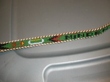 Minden Beaded Child's Leather Belt 28" from end to end