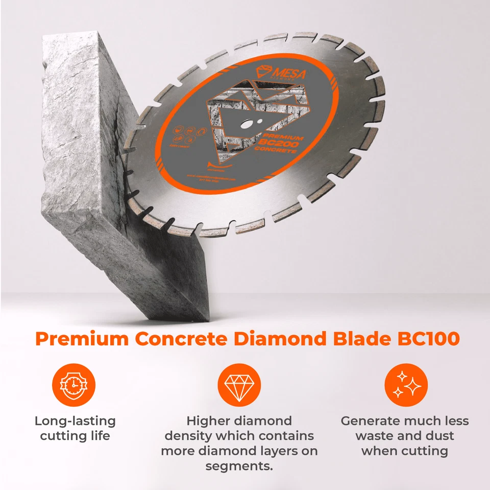 14 in /350mm Reinforced Concrete Diamond Saw Blade Brick Block MESA DIAMOND® PRO - Image 2 of 4