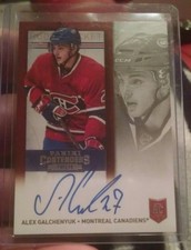 13-14 PANINI CONTENDERS ROOKIE AUTO ALEX GALCHENYUK SP Rare Canadiens b12