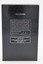 Black textured box with white text: Creed Aventus back label, French description, signature, sold by authorized retailers.