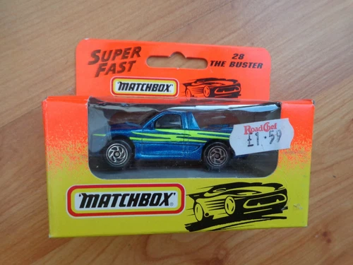 VINTAGE MATCHBOX #28 THE BUSTER SUPERFAST CAR DIECAST MODEL BOXED