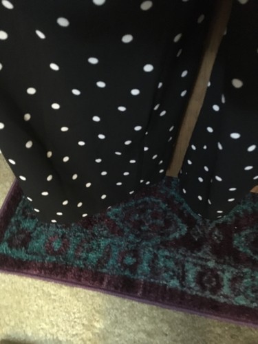 NWT Monteau Black & White Polka Dot Jumpsuit Size Large - Picture 9 of 12