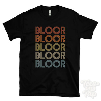 BLOOR REPEATED RETRO STYLE T-SHIRT mens & womens novelty cool name gift