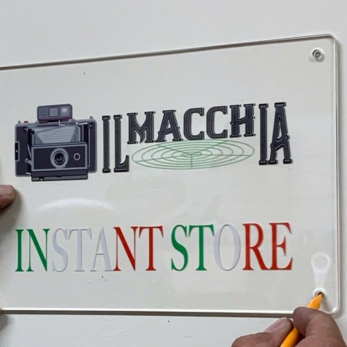 Targa Insegna personalizzata con distanziali Tabella a parete in plexiglass tras - Imagen 2 de 2