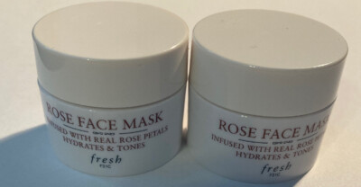 Lot of 2 Fresh Rose Face Mask - Travel Size