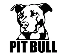 Vinyl Decal for Window  - Pit Bull, Various Colors & Sizes