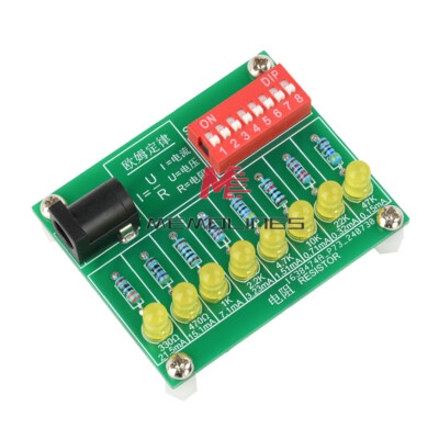 DC 9V DIY LED Current Test Ohm PCB Electronic Kit DIY Soldering Practice Kit